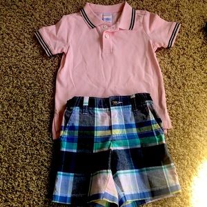 Adorable spring outfit 🐰🥚🌷nice plaid colors for pictures and spring size 2T
